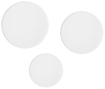 Transparente Acrylplatte 3 Stück, Weiß, für Foto Requisiten | Selbstgemacht Acrylplatten, Leichte Ausführung, Bruchsicher und Schadensresistent, mit Schutzfolien