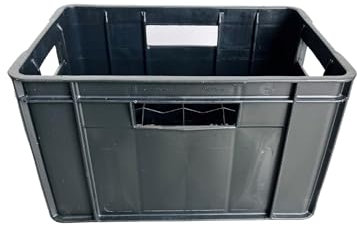 Beer Bottle Crate Plastic - Suits 330ml bottles Black
