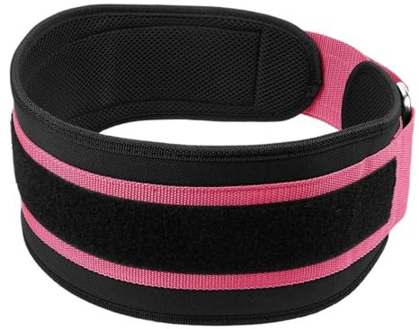 HBALDTEDC Gewichthebergürtel, Gym Gewichthebergürtel, verstellbare Taille, Rückenstütze, Kniebeugen, Hantel, Langhantel, Deadlifts, Training, Fitness, Gewichthebergürtel(Pink,L)