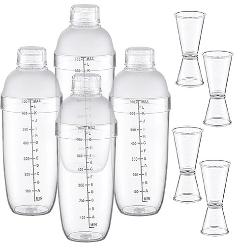 MAGICLULU Juego De Coctelería 700cc Mezclador Kit De Shaker Portátil Resistente Al Desgaste Para Aficionados y Bartender