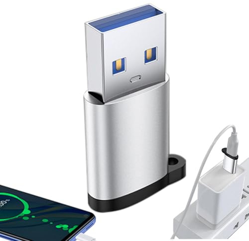 Hogvinnatil Convertidor USB C, adaptador USB tipo C - Adaptador de cable USB 3.0 - Conector macho a hembra de transferencia de datos de alta velocidad para portátiles y más dispositivos