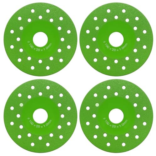 4Pcs Diamond Chamfered Saw Blades Rock Slab Grinding Disc for Angle Grinders Ceramic Discos Para Cortar Grinding Cutting Piece 1mm for Tile Marble Glass Granite Ultra-Thin Saw Bladewheel