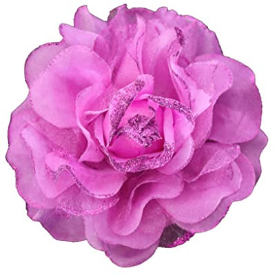 Kabelife Pfingstrose Blume Brosche Blume Ansteckblume Blume Haarspange Blume Haarclip Haarblume Haarblüte Haarschmuck für Party Strand Hochzeit (Pink)