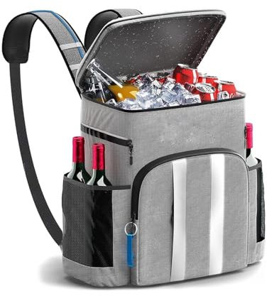 HLHLOP777 Picknickkorb ﻿ 20L Oxford-Stoff-Campingtasche, Doppelschulter-Outdoor-Rucksack, kühle, frische, gekühlte Camping-Picknicktasche Picknick-Rucksack-Set