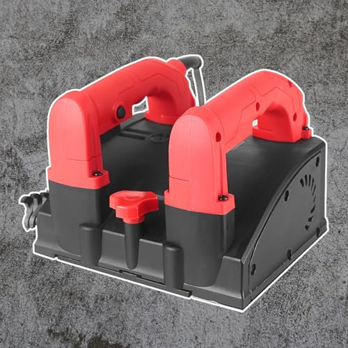 VNATWGOO Ponceuse Murale éLectrique, Dissolvant De PlâTre Automatique Portatif, Outil De Profondeur RéGlable sans PoussièRe (0-4Mm), pour Mur