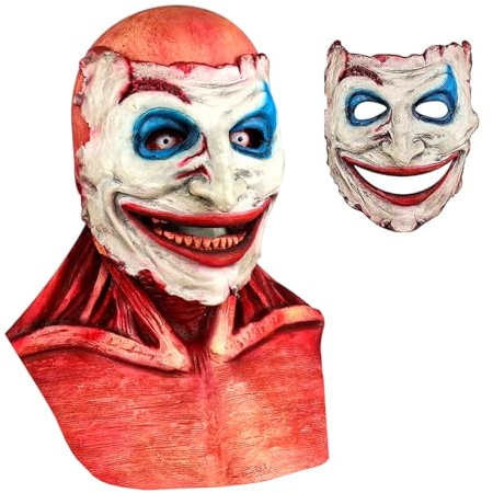 IIRC Halloween Horror Masken, Doppelte Schicht Abziehbare Oberfläche Grusel Maske mit Blutiger Schädel, Horrormaske aus Latex, Für Party-Rollenspiele