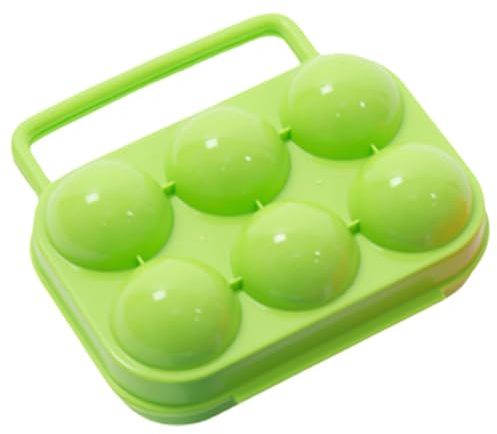 Eierbehälter für Unterwegs - Outdoor Camping Eier Aufbewahrung - Stabil Stoß Und Bruchsicher Eierbox,Tragbarer,Zusammenklappbarer Eierträger Aus Kunststoff für Camping,Picknick(zufällige Farbabgabe)