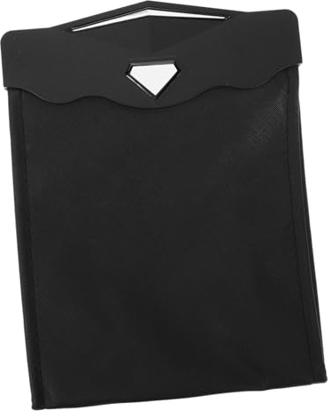 POPETPOP Bolsa De Basura Para Coche Luz Led Colgante, Pequeña, De Piel Sintética Negra, Adhesiva, Almacenamiento Práctico Para Vehículo, Adecuado Para Uso Nocturno y Organizada Automóvil