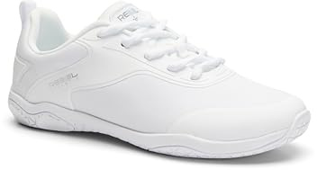 Rebel Athletic Rally Cheer Shoe, White, Size 12 Adult
