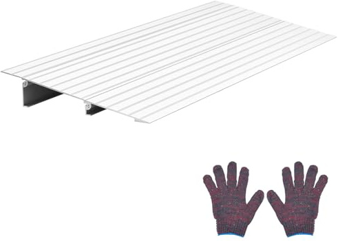 VEVOR Rampe de Seuil de Porte pour Fauteuil Roulant, Hauteur Max 59 mm, Charge Max 363 kg, Rampe en Alliage Aluminium pour Fauteuils Roulants, Scooters, Fauteuils Électriques, Déambulateurs, Vélos