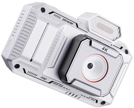 MLWSKERTY Caméra 4K Compacte avec Stabilisation De Mouvement Effets Vintage Corps Antichoc pour Les Amateurs D'aventure Filtre Appareil Photo Numérique pour Étudiants