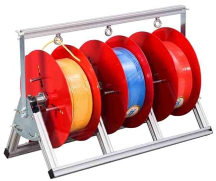 Generisch Tragbarer Kabeltrommelständer, Kabelabroller für Baustellen und Heiminstallationen, Mehrfach-Kabelorganizer (500 x 240 x 340 mm) – Robustes und leichtes Design