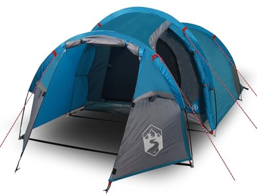 Familien-Campingzelt, Tunellenzelt, wasserdicht, 2 Personen, blau, wasserdicht, 360 x 135 x 105 cm