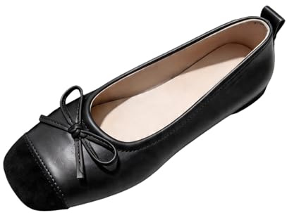 Zapatos Casuales Tipo Bailarina sin Cordones con Detalle de. Calzado cómodo y Ligero para Caminar, Mujer, Transpirables, Ideales para Primavera y Verano