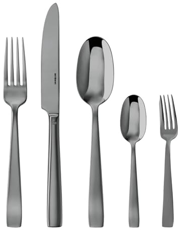Rosenthal Sambonet - Flat PVD - Besteckset, Beteck, Essbesteck - Farbe: Schwarz - 30-teilig - Spülmaschinenfest