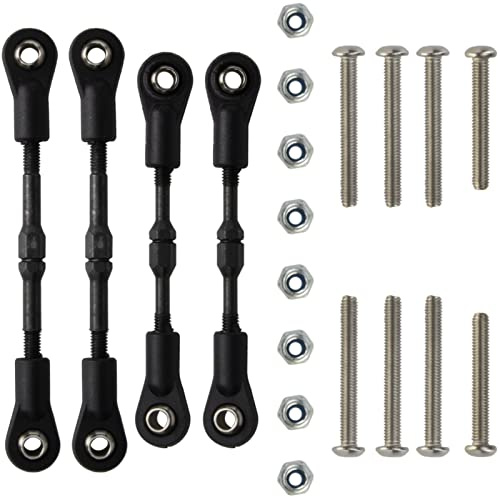 HobbyMarking 1/10 RC Car Adjustable Steering Turnbuckle Rod Linkage Set for Tamiya TT-02B Hop-up Upgrade Parts