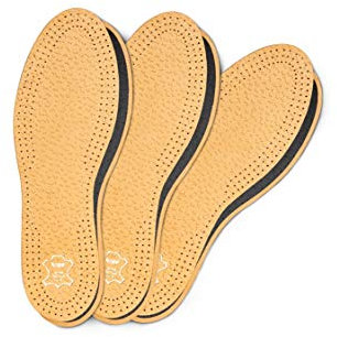 3 Paar Schuheinlagen-Set Kaps Pecari Carbon Premium, Aus Hochwertigem Pflanzlich Gegerbtem Schaffellleder und Aktivkohle, Elegant und Bequem (41 EUR / 7 UK Herren)