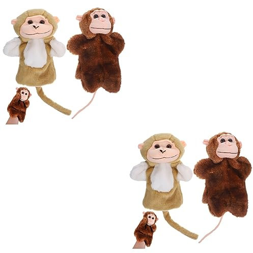 TOYANDONA 4stücke Handpuppe Plüsch Für Interaktive Erzählspielzeug Für Eltern-bindung Und Kreative Für Geschichtenerzählen Und Schulaufführungen