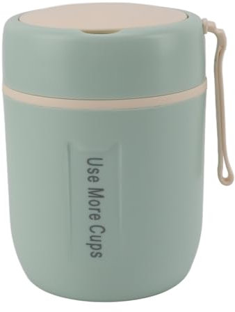 Pot à Soupe isolé en Acier Inoxydable, capacité de 500 Ml,Alimentaire étanche, Récipient à Déjeuner pour Enfants, Tasse de Nourriture Isolée Portable pour les Voyages de (Menthe