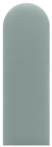 DecoNest Wandkissen, Wandpolsterung, Wanddekoration, ovales Bettkopfteil, 3D-gepolstertes Wandpaneel 20 x 100 cm Mintfarben