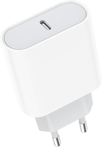 Chargeur USB C, Prise 20W Secteur Rapide pour iPhone 16/16 Pro/16 Pro Max/16 Plus/15/14/13/12/11/SE 2020/X/XS/XR, Pad Pro, Galaxy, Pixel, Type C Mural Alimentation Adaptateur Swiss Petrona