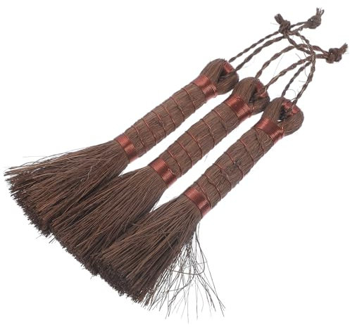 Sosoport 3stücke Teiliges Palmfaser Bonsai Reinigungsbürsten Handbürsten Für Garten Pflanzkübel Blumentopf Schonend Staubfrei Reinigen