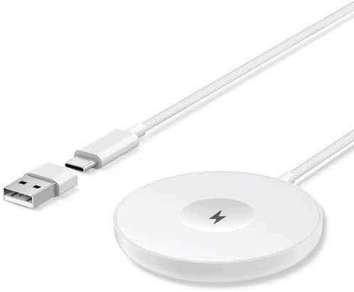 seacosmo Caricatore Wireless Magnetico 3 in 1 per Apple Watch S10 9 8, 15W Caricabatterie Mag Safe Ricarica Portatile Charger Compatibile per iPhone 16 15 14 13 12 Pro Max Mini, AirPods 4 3 2 Pro