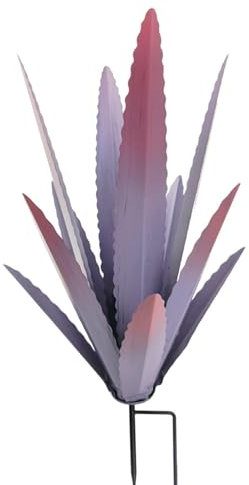 Xummpxuk Tequila Sculpture Rustique, d'agave en métal, décoration de Jardin, Cour, Statue de Maison, Figurines de Jardin, d'agave en métal pour terrasse extérieure, 29 x 29 x 45 cm