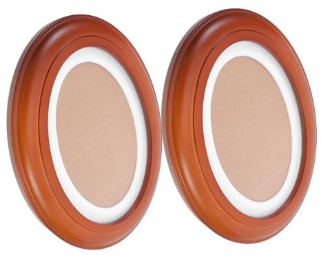 Garneck 2stücke Ovaler Vintage-bilderrahmen Zum Aufhängen Wand Dekorativer Fotorahmen Aus Robustem Material Passend Für Wohnzimmer Schlafzimmer Und Büro Schützt Ihre Fotos Und