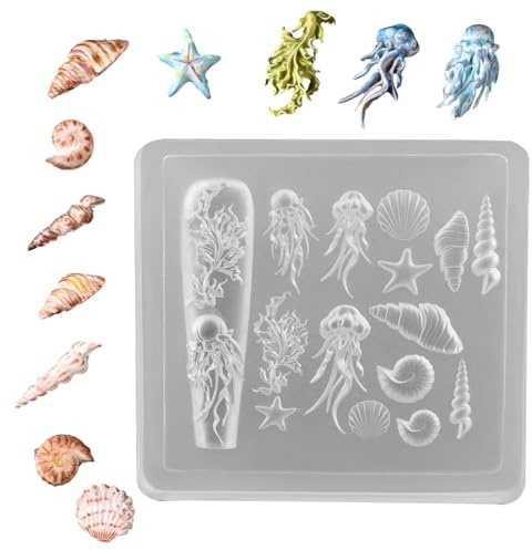 Moule en silicone pour décorations d'ongles Gabarit de Manucure en Silicone