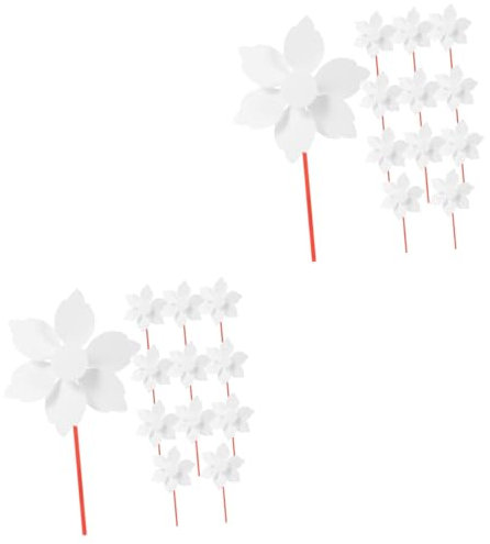 TOYANDONA 24pièces Kit De Pinwheels Vides à Peindre Matériel pour Activités Manuelles Et Décorations De Fête