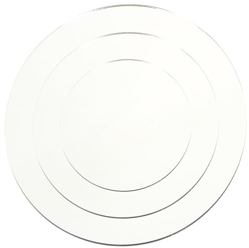 LAPYAPPE 3 Stück Spiegelnde Acryl Reflexionsplatten Rund Beidseitig Spiegelglatte Fotohintergrund Requisiten Aus Robustem Acryl Für Schmuck Und Produktfotografie 10/14/18cm