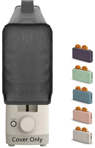 Toaster Cover Compatible with bella 2 Slice Slim Toaster,Waterproof Heatproofant Dustproof Protective Case Heavy Duty Cover-Dark Grey