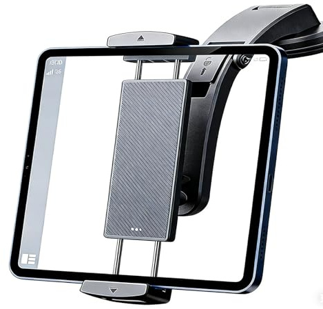 Tablet-Halterung Auto mit Saugnapf-Arretierung，Tablet-Halterung Auto vorne mit längerem Teleskoparm,iPad-Halterung Auto für Armaturenbrett & Windschutzscheibe (für Handys & iPads 4.7–12.9 Zoll)