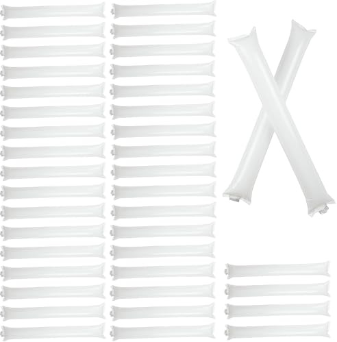Sulxyi Palos de trueno que animan, palos de alegría inflables | 40 varillas inflables coloridas para animar juguetes | Palillo de animación para resistente al desgaste, hacedores de ruido, favores de