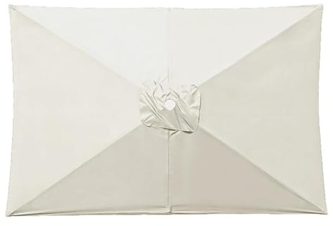 Rttangolare Quadrato Telo Di Ricambio Per Ombrellone Da Giardino 3x2m 3x3.0m, 6 8 Stecche Copertura Di Ricambio Per Ombrellone(White,2.7x2.7m)