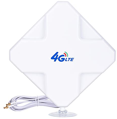 TS9 LTE Antenna 35dBi Dual Mino 4G Omni-directional External Antenna for 4G Router AirCard USB Modem Network Card (TS9)