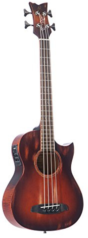 ORTEGA Ken Taylor Signature Series Shortscale Bass - Fichte (KT-) WALKER-V2 | Fishman Preamp, massive Fichtendecke offenporiges Finish, Riegelahorn-Korpus Satin, Distressed-Tobacco, inkl. Pro-Gigbag