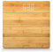 Soehnle Style Sense Bamboo Magic, digitale Holzwaage aus echtem Bambus, Waage mit unsichtbarem Display, top lesbare LED-Anzeige, Körperwaage für ein warmes Fußgefühl, Personenwaage bis zu 180 kg