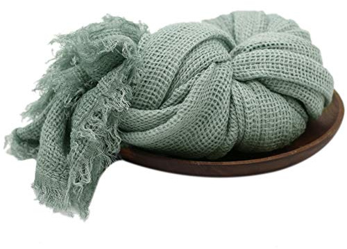 Baby Neugeborenen Foto Requisiten Wraps,Newborn Fotoshooting Wrap,Baby Wrap Decke,Stretch Knit Wrap Baby Fotografie Props Decke Wraps DIY Neugeborenen Requisiten Prop, Hellgrün
