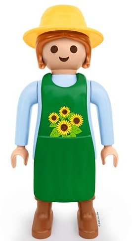 Lechuza Jardinier 2021 - Tournesol (62,5 cm), Vert/Bleu Clair
