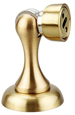 FREEDL Antikes Messing Türstopper Magnetisch Vintage Türfeststeller Wandmontage Magnetischer Türstopper mit Schrauben, Türstopper Boden für Schlafzimmer Küche Badezimmer,Gold