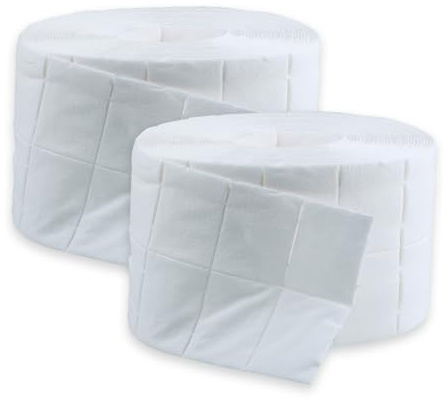 Wellsamed Wellsazell Zelletten Pads, Rollen zu je 500 Stück Zellstofftupfer, 5 x 4 cm, hochgebleicht (8-lagig, 2000, stück)
