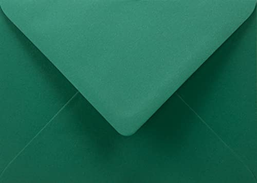 Netuno 500 Kuverts Dunkelgrün DIN B6 12,5x17,5 cm fein und festlich | 90g Burano English Green · elegante grüne Briefumschläge für Weihnachten, Advent, Nikolaus, Einladungen & Grußkarten