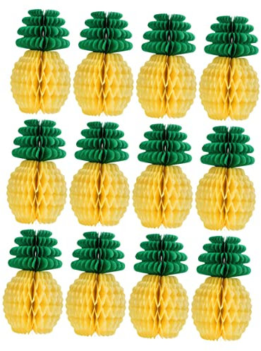 YARNOW 9stücke Ananas Aus Wabenpapier Seidenwabendekor Hängender Wabenball Partydekor Aus Papier Ananaswabenornament Für Heimdekoration Und Festivals