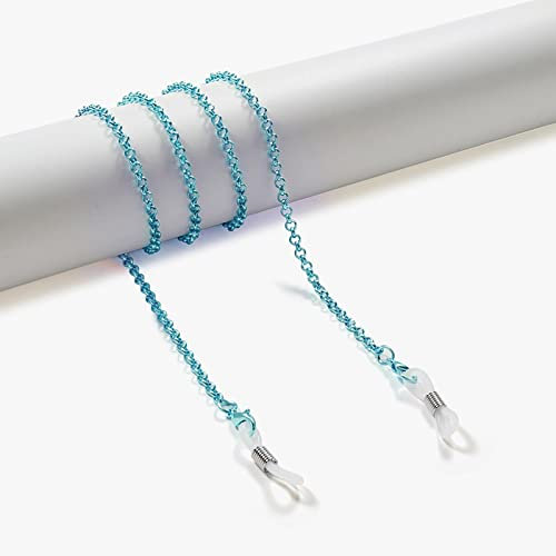 Brillenkette Vintage Metallketten Zum Aufhängen Von Brillenketten, Dekoration, Brillenzubehör, Mehrfarbig, Sonnenbrillen, Umhängeband, Damenhalskette, Blau