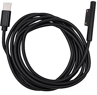 VOANZO USB-C Ladekabel Laptop Power Ladekabel für Microsoft Surface Pro 7/6/5/4/3, Laptop 3/2/1, Book/GO