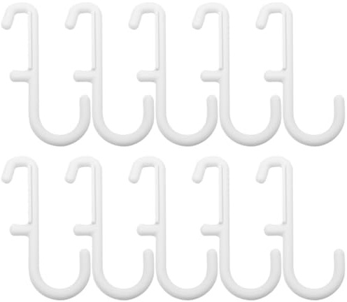 JECOMPRIS 10 Pack Pegboard Hooks J Hook for Pegboard Metal Peg Board Display Hooks for Jewellery Keys Small Tools Garage Workshop Craft Room Wall Storage Accessories