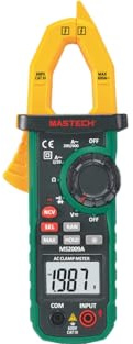 MGL MASTECH MS2009A MS2009C Digital Clamp Meter Current Pliers Voltage Circuit Tester Pincers Multimeter Homeheld Professional Electrical Tool(MS2009A)