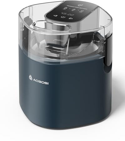 Aobosi Gelatiera, Gelatiera portatile con paletta di miscelazione staccabile, Gelato Sorbet Frozen Yoghurt Machine 1.5L, fare delizioso gelato.
